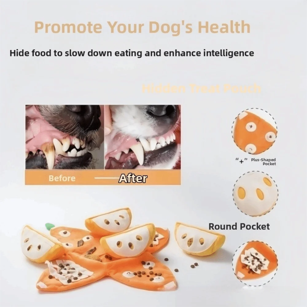 OrangeQuest™ Hide-and-Seek Dog Toy – Interactive Snuffle & Treat Puzzle Toy for Mental Stimulation