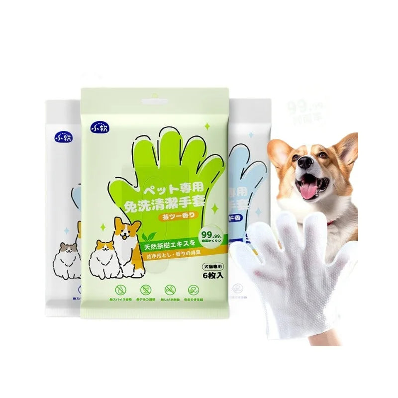 2-in-1 Pet Gloves – Gentle Massage + Odor Elimination in One!