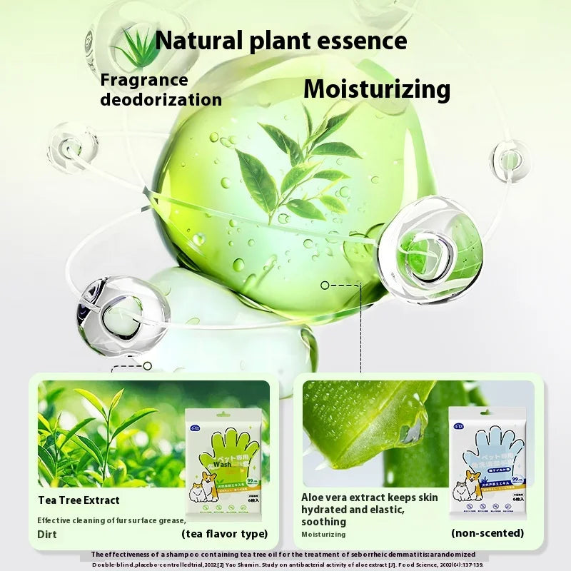 2-in-1 Pet Gloves – Gentle Massage + Odor Elimination in One!