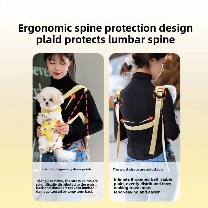 PawSnug™ – Hands-Free Chest Carrier for Pets 🐶