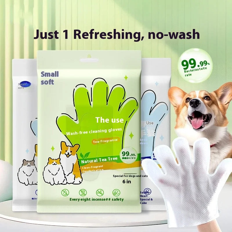 2-in-1 Pet Gloves – Gentle Massage + Odor Elimination in One!